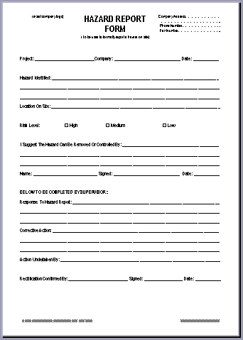 Ohs Reporting Template